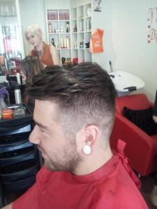 A fantastic faded Gents cut. Add pomade for a real styled slick look.